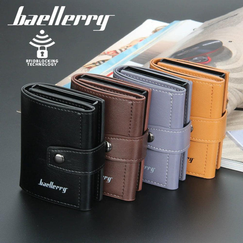 Baellerry European and American Metal Aluminum Case Men's Card Holder