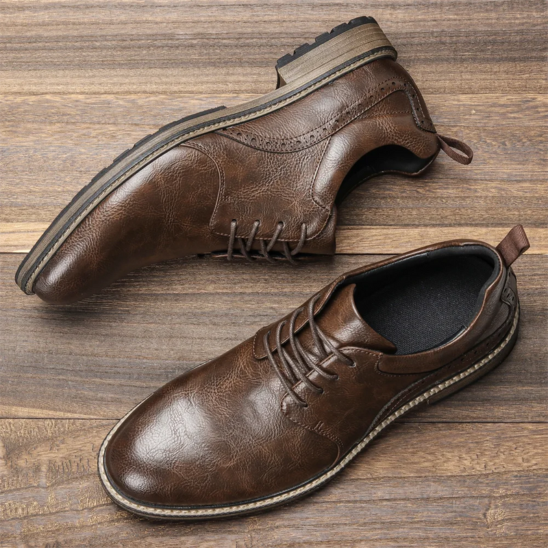 40~46 Casual Shoes Men Fashion Brand Comfortable 2024 Leather Shoes Men