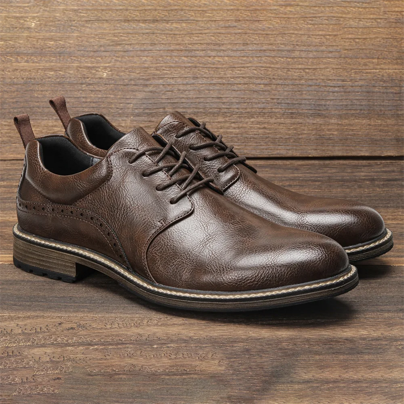 40~46 Casual Shoes Men Fashion Brand Comfortable 2024 Leather Shoes Men